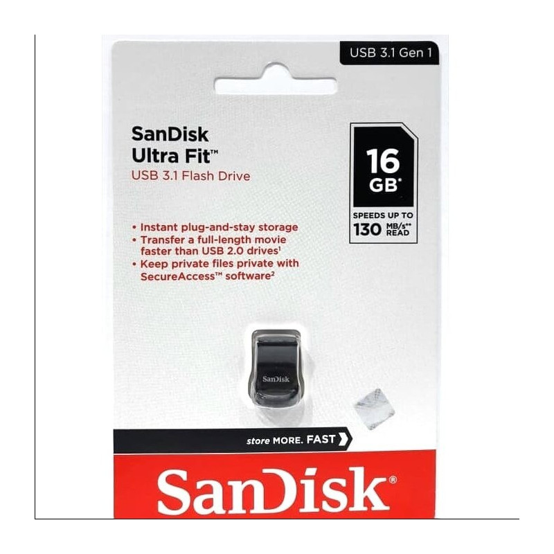FD SANDISK 16GB 3.1 ULTRA FIT