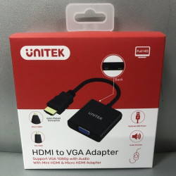 CONVERTER HDMI TO VGA UNITEK