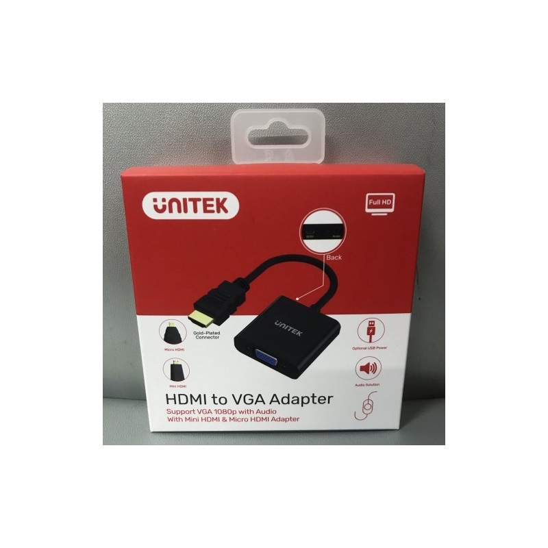 CONVERTER HDMI TO VGA UNITEK