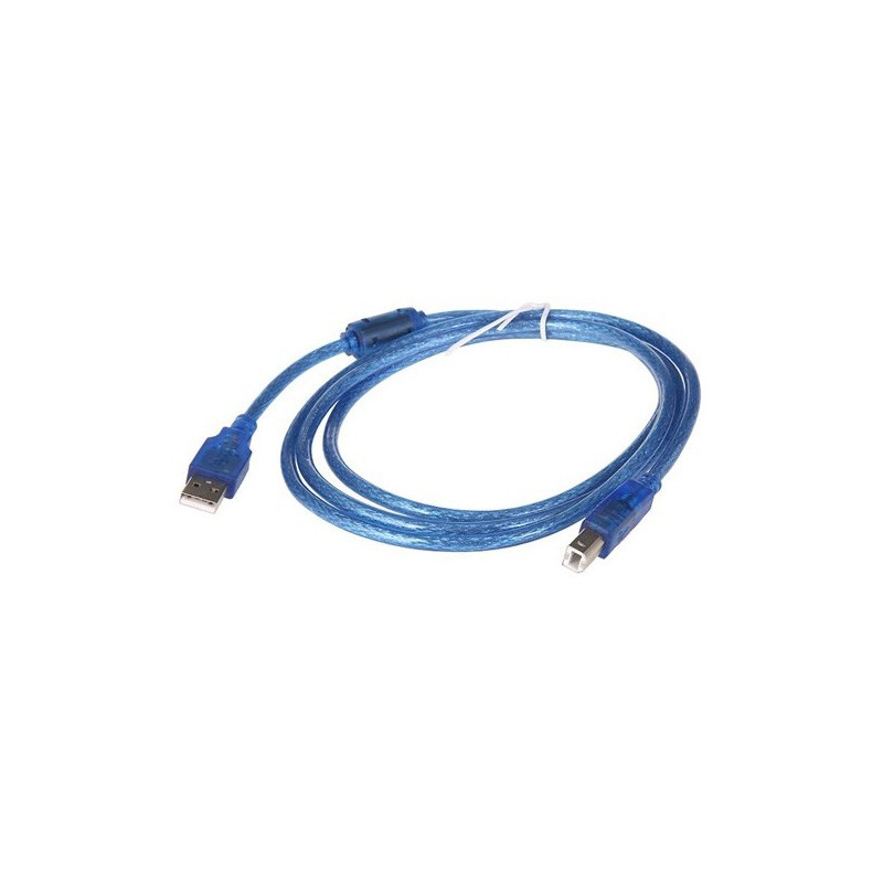 KABEL USB PRINTER 1,5M TRANSPARANT