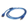 KABEL USB PRINTER 1,5M TRANSPARANT